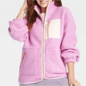 Universal Thread Oversized Pink Sherpa Fleece
Jacket XS